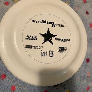 Bryan Adams memorabilia - frisbee 18 ‘til i die radio promotional item